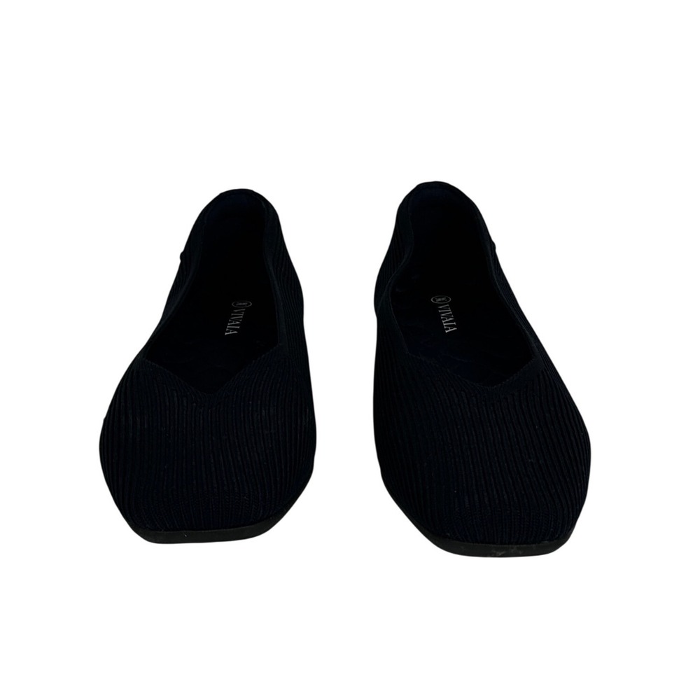 VIVAIA Margot Square Toe Knit Ballet Flats Womens Sz 42 or 10.5 Sustainable Blue - Picture 7 of 9